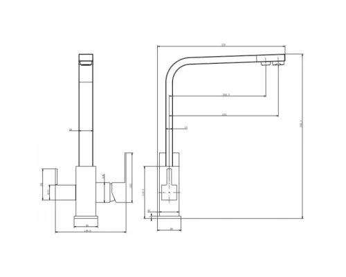 Смеситель для кухни Venta VC813FS 