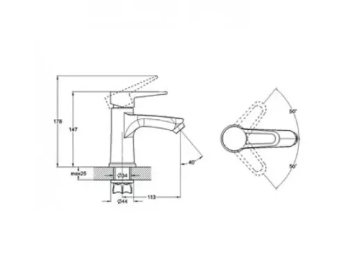 Смеситель для кухни Zegor PUD-A045