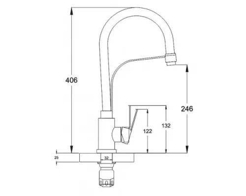 Смеситель для кухни Zegor SAP4-D097