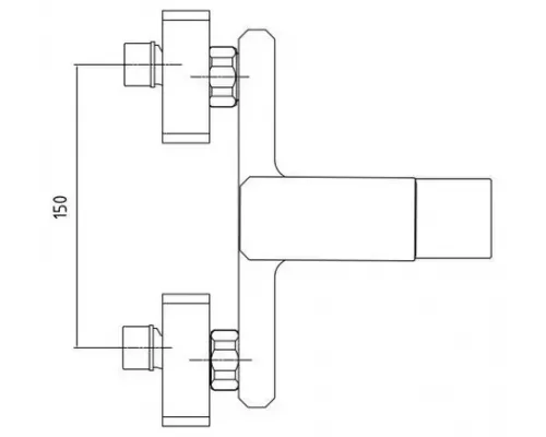 Смеситель для ванны E.C.A. TIERA 102102469EX
