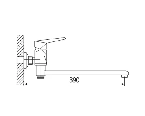 Смеситель для ванны Oute T4023H