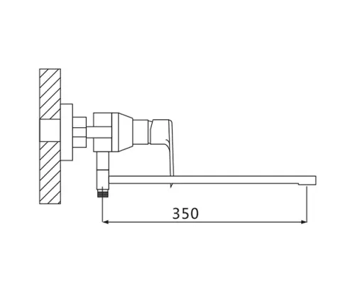 Смеситель для ванны Oute Т4523К