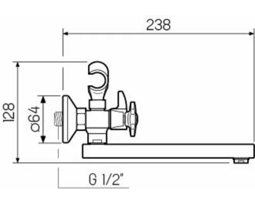 Смеситель для ванны РМС SL115-142E