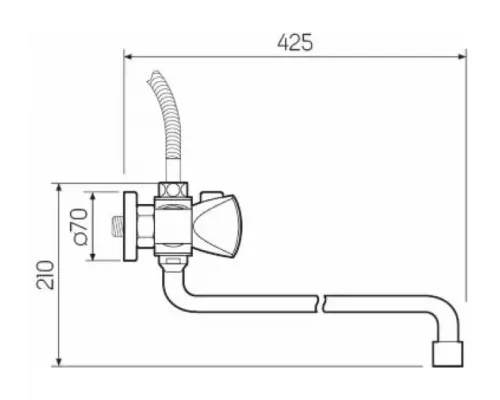 Смеситель для ванны РМС SL119-143