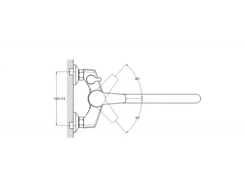 Смеситель для ванны Solone SIT7-A182