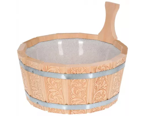 Ушат для бани и сауны Банные штучки Цветы 3,5л 33428