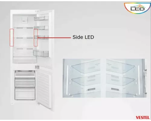 Встраиваемый холодильник VESTEL VBI2763NFMCI белый