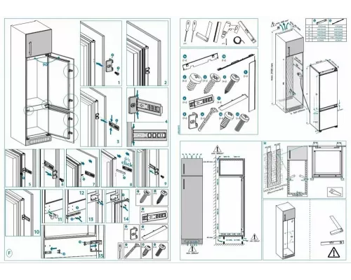 Встраиваемый холодильник VESTEL VBI2763NFMCI белый