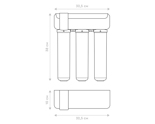 Фильтр для воды под мойку Барьер Compact Osmo 100