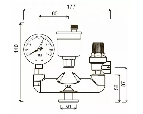 Группа безопасности котла TIM JH-1025-3std