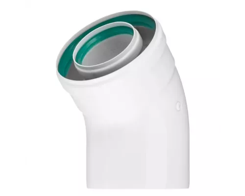 Колено коаксиальное 60/100 45гр