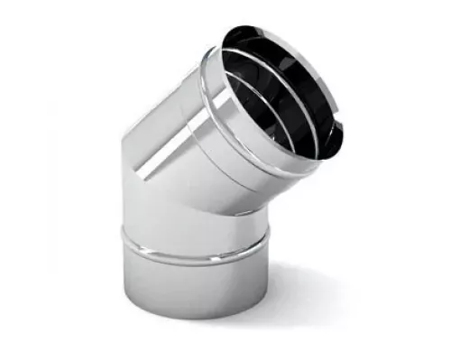 Колено нерж. 150*45 (0,5 мм)