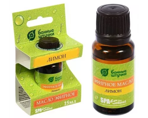 Масло эфирное для бани и сауны Банные штучки Лимон 15мл 30010