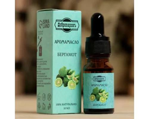 Масло эфирное для бани и сауны Добропаровъ Бергамот 10мл 7402115