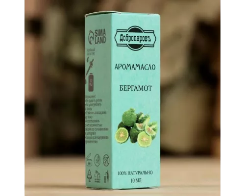 Масло эфирное для бани и сауны Добропаровъ Бергамот 10мл 7402115