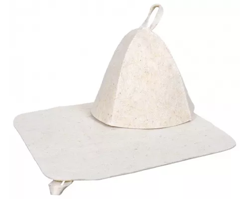 Набор для бани и сауны Hot Pot шапка и коврик 42006