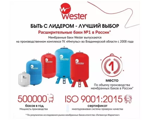 Расширительный бак Wester WRV 24л