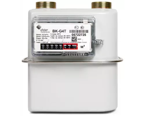 Счетчик газа ВЕКТОР ВК-G4T левый (МЕХАНИКА)