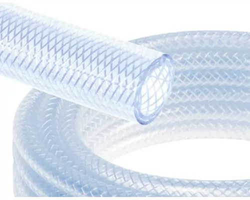 Шланг поливочный Силикон 3/4 3-слойный, армированный. прозрачный (18мм т.с.1,9/25м)