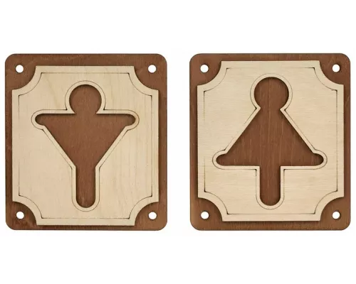 Табличка Банные штучки М/Ж 31239