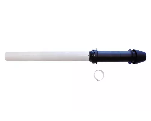 Вертикал.проход ч/крышу d60/100мм черный