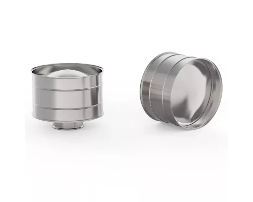 Зонт нерж. 130 с дефлектором (0,5мм)