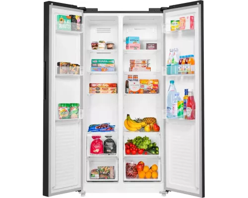 Холодильник MAUNFELD MFF177NFBE черный