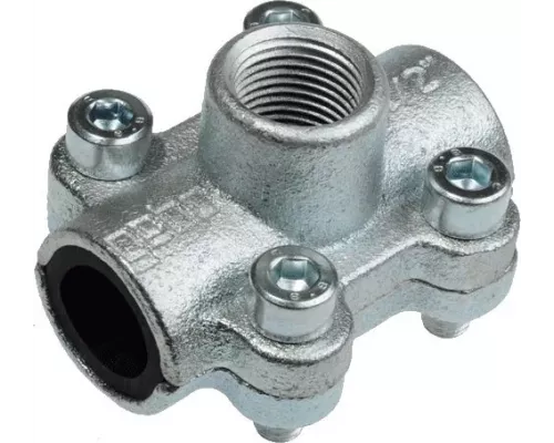 Хомут ремонтный с водоотводом Гебо 1*3/4"