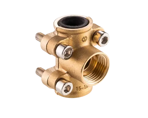 Хомут врезной латунь 3/4"х1/2"