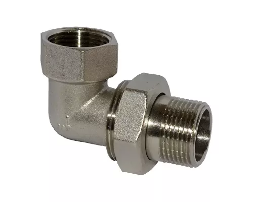 Сгон 1 1/4" угловой (никель) HLV