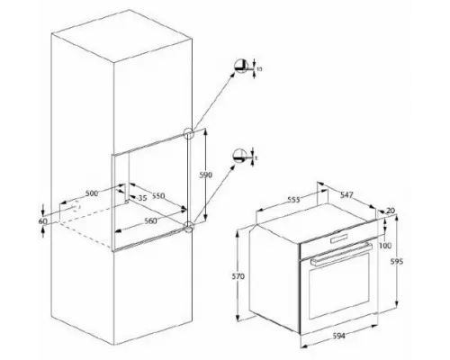 Духовой шкаф AEG BCE455351M