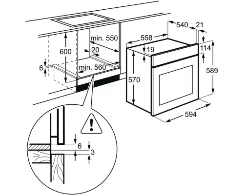 Духовой шкаф Electrolux OEF5C50X