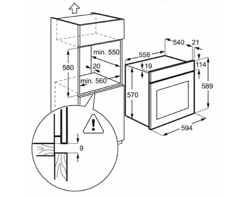 Духовой шкаф Electrolux OEF5C50X