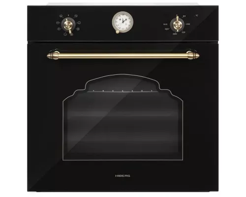 Духовой шкаф HIBERG VM 6382 BR черный ретро