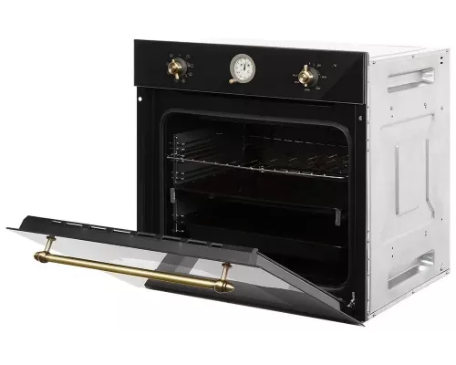 Духовой шкаф HIBERG VM 6382 BR черный ретро