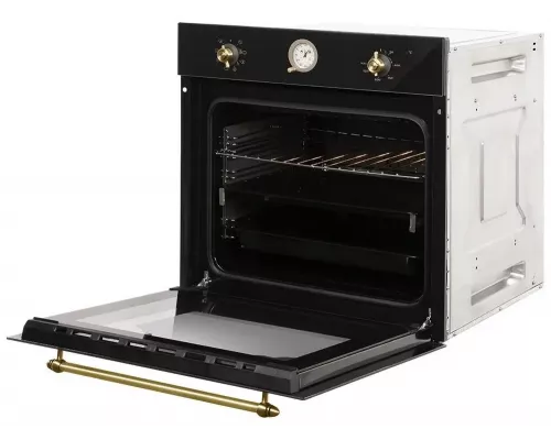 Духовой шкаф HIBERG VM 6382 BR черный ретро