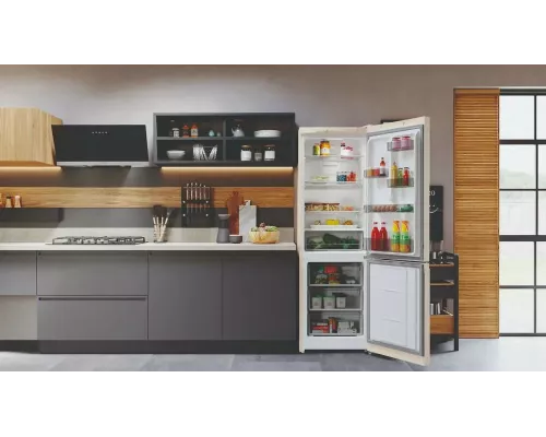 Холодильник Hotpoint HT 4180 AB бежевый мрамор