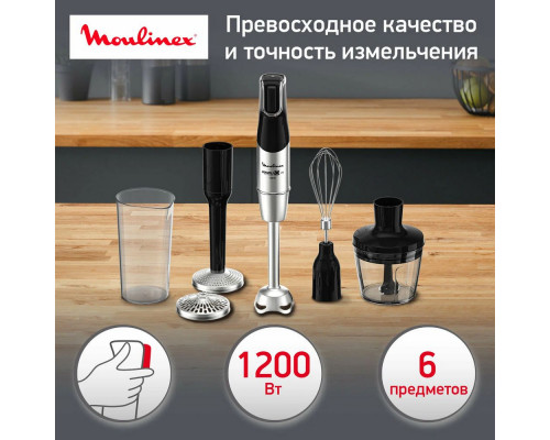 Блендер Moulinex Infinyforce Pro DD95HD10 черный/серебристый Блендер Moulinex Infinyforce Pro DD95HD10 черный/серебристый
