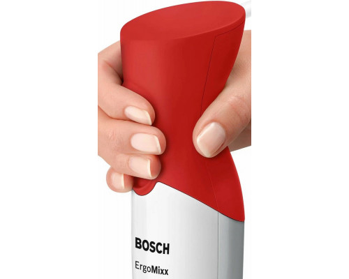 Блендер погружной BOSCH MSM 64010 белый/красный