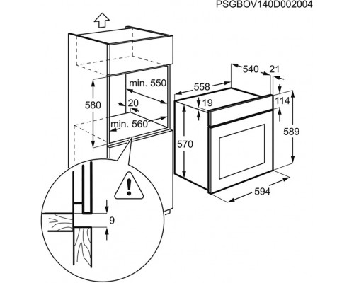 Духовой шкаф Electrolux OEF5C50X