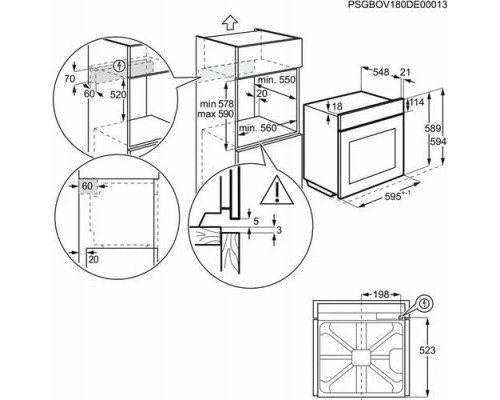 Духовой шкаф электрический Electrolux OEF5E50X