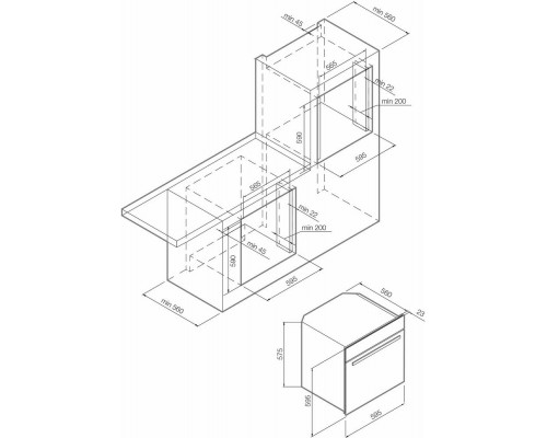 Духовой шкаф электрический GRAUDE BK 60.1 SM