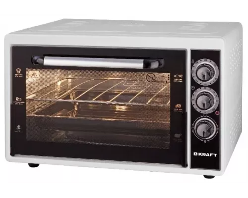 Мини-печь KRAFT KF-MO3800W белый
