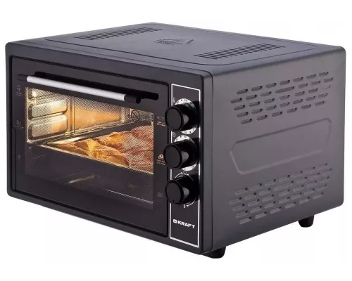 Мини-печь KRAFT KF-MO3801BL черный