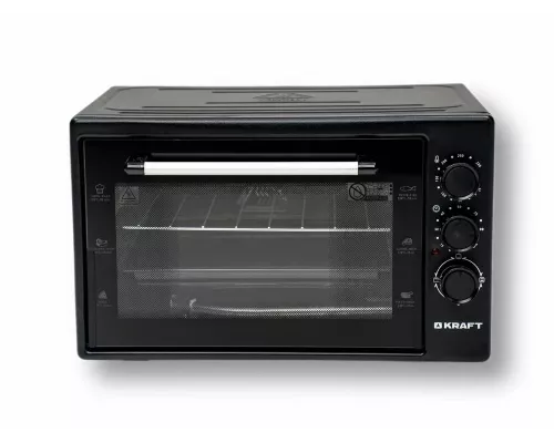 Мини-печь KRAFT KF-MO3801BL черный