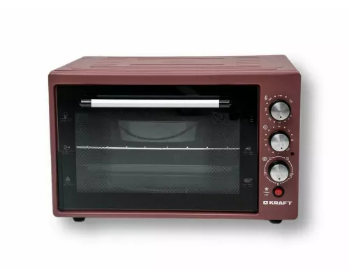 Мини-печь KRAFT KF-MO3804RKR  красный