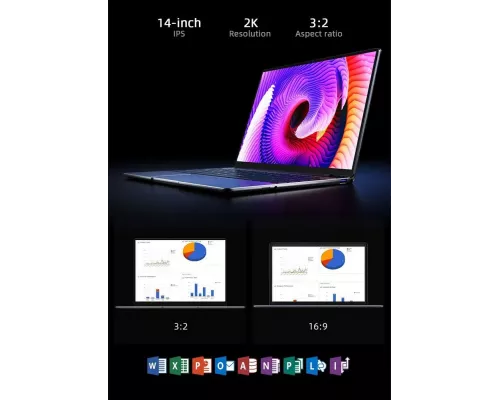 Ноутбук CHUWI GemiBook Xpro grey 14.1 IPS FHD Intel Processor N100/8GB/256GBSSD