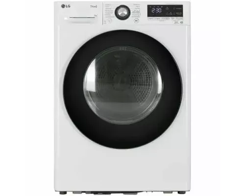 Сушильная машина LG DC90V3V6W белый/черный