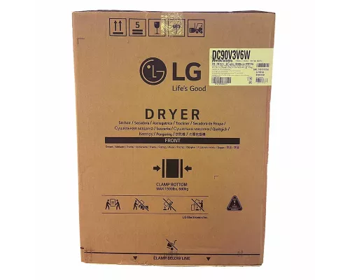 Сушильная машина LG DC90V3V6W белый/черный