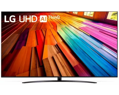Телевизор LG 86UT81006LA.ARUB черный